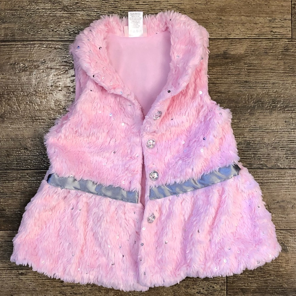 🌟 Host Pick 🌟 Pink furry vest